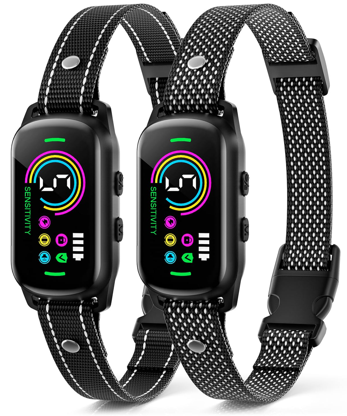 UJYOIIY collar para perros: ajuste cómodo para todos los tamaños y seguridad nocturna.
