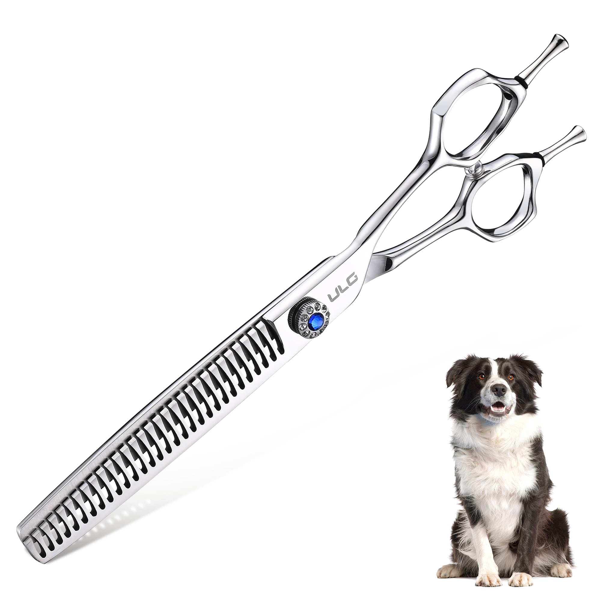 Tijeras ULG para perros, corte recto 7 pulgadas, precisión constante.