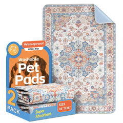 ULIGOTA tapetes lavables para perros 2-pack: entrenamiento cómodo en casa.