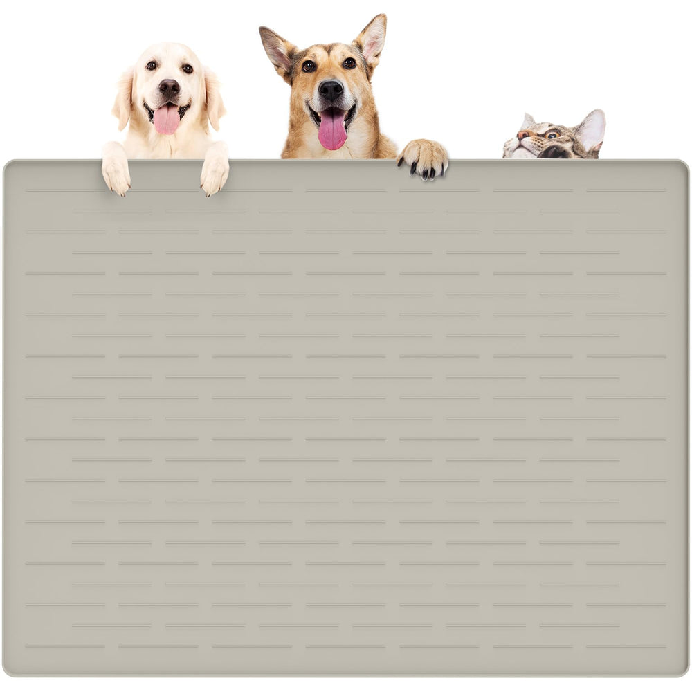 Ultibe alfombra alimento perro grande: silicona duradera para comidas limpias.