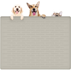Ultibe alfombra alimento perro grande: silicona duradera para comidas limpias.