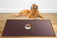 Ultibe mat 48x32, gran tamaño para comidas de mascotas durante la cena.