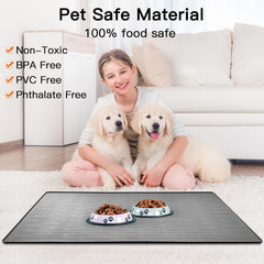 Ultibe mat impermeable protege el suelo ante comida y agua.