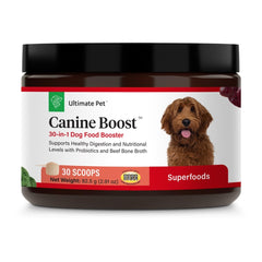 ULTIMATE PET NUTRITION Canine Boost, polvo para espolvorear que potencia la nutrición diaria del perro