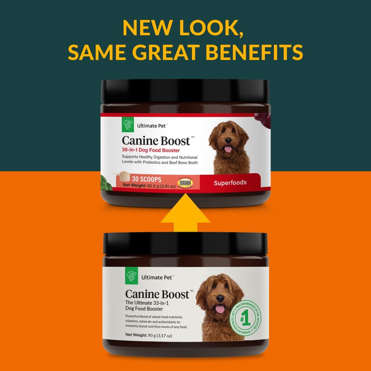 ULTIMATE PET NUTRITION Canine Boost, presentación en polvo para servir diaria