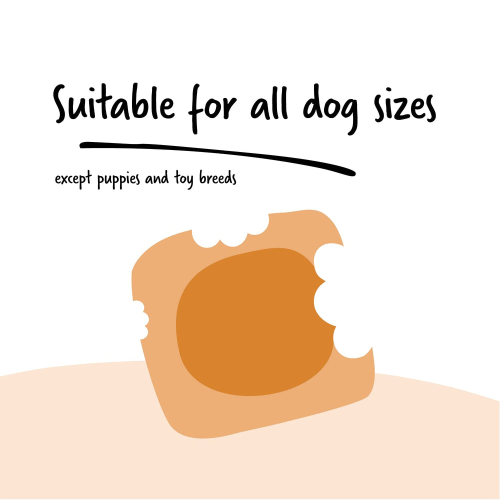 Ultra Chewy Apto para perros grandes y pequeños sin perder sabor.