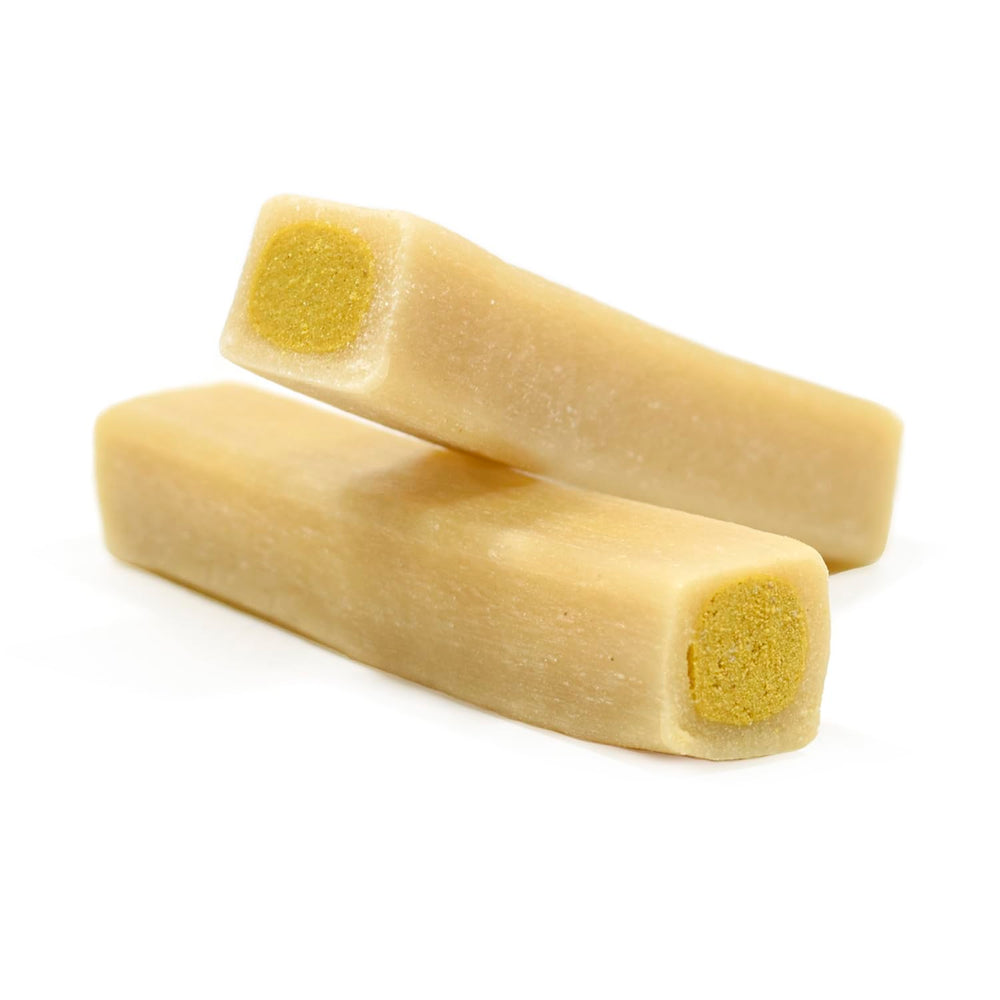 Ultra Chewy Bacon Cheese Double Treat Bones, durabilidad diseñada para perros agresivos.