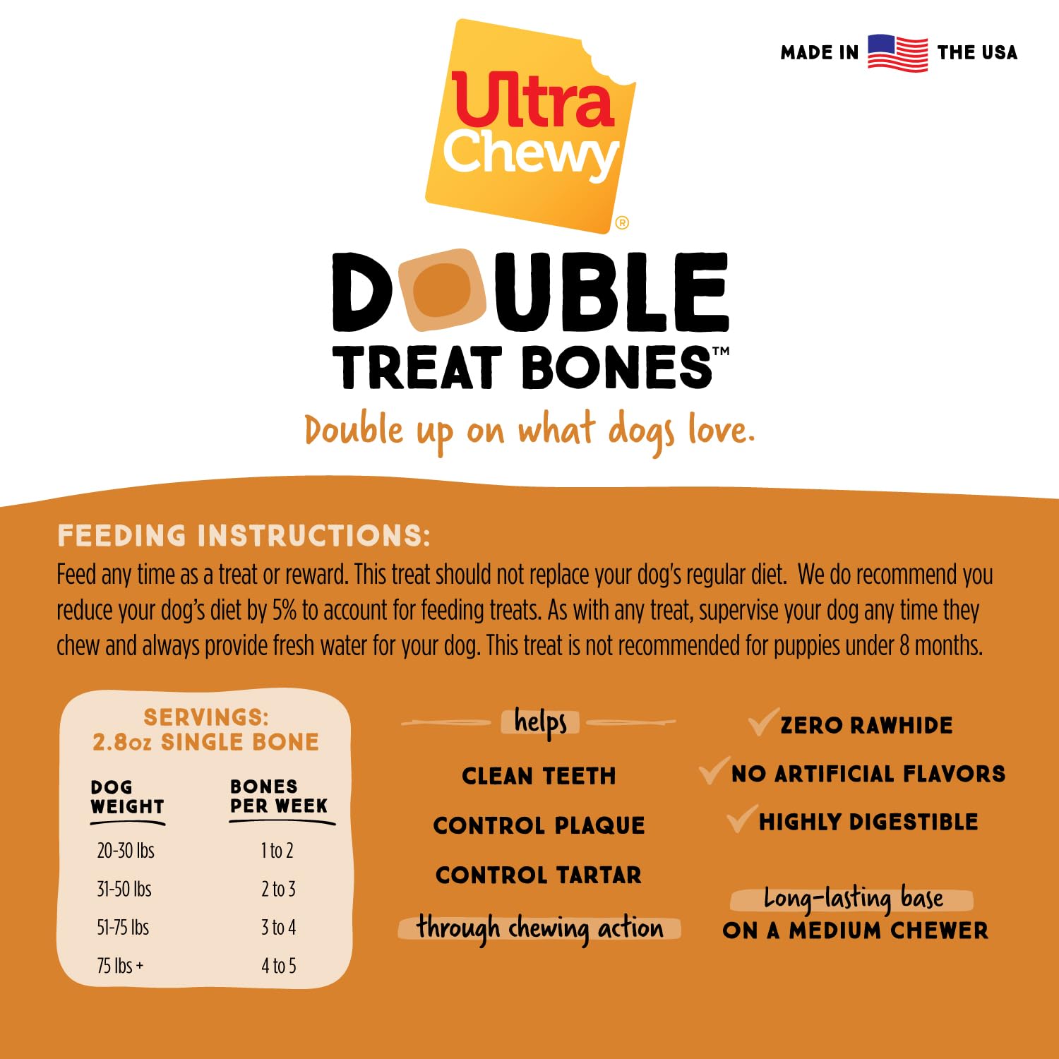 Ultra Chewy Hecho en USA, calidad y seguridad de la marca