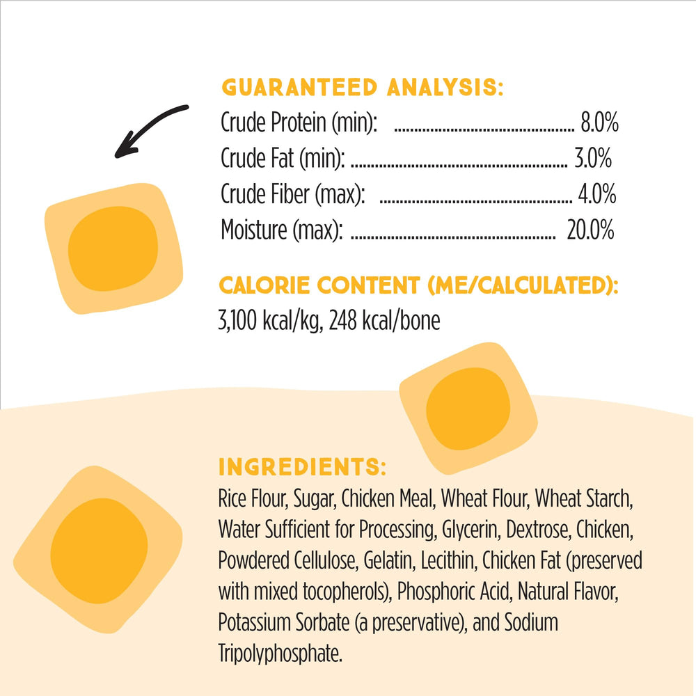 Ultra Chewy Huesos Doble Tratamiento: ayuda potencial para apoyar la salud dental durante la masticación.