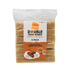 Ultra Chewy Huesos doble tratamiento con mantequilla de cacahuate, ideal para sesiones de masticación largas