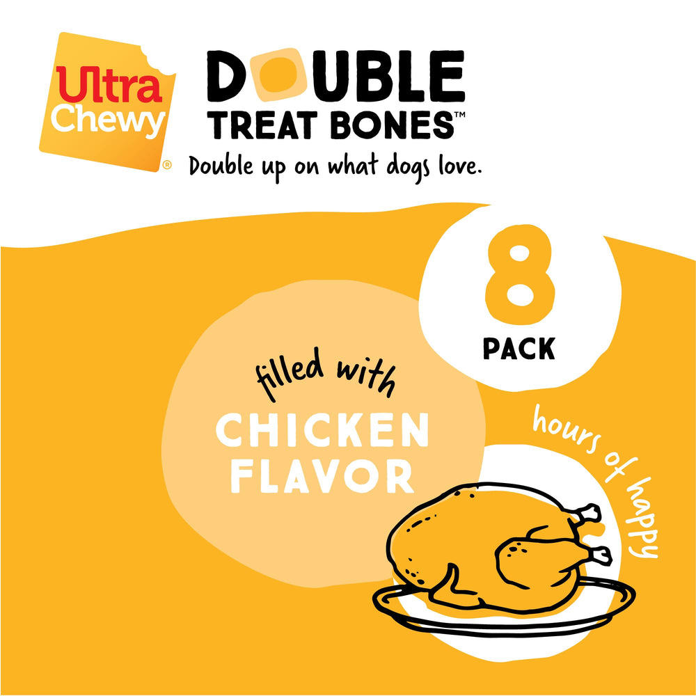 Ultra Chewy Huesos Doble Tratamiento: textura interior masticable que incentiva la degustación.