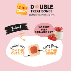 Ultra Chewy Yogur Frambuesa: opción libre de cuero crudo para masticadores exigentes.