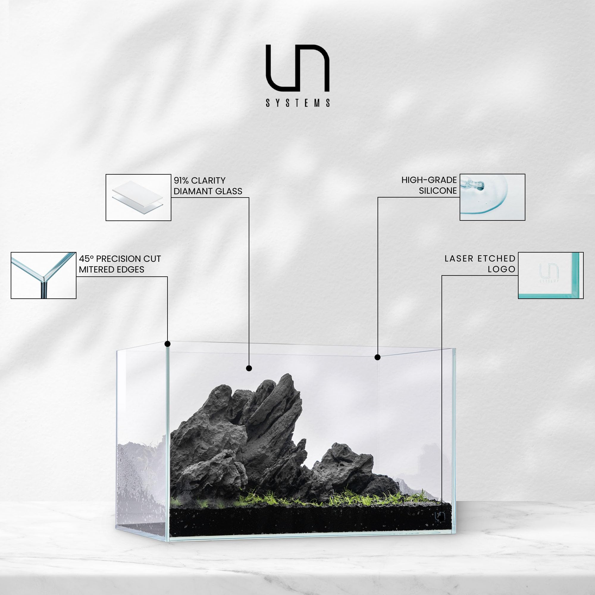 Ultum Nature Systems uniones de silicona alemana para durabilidad.