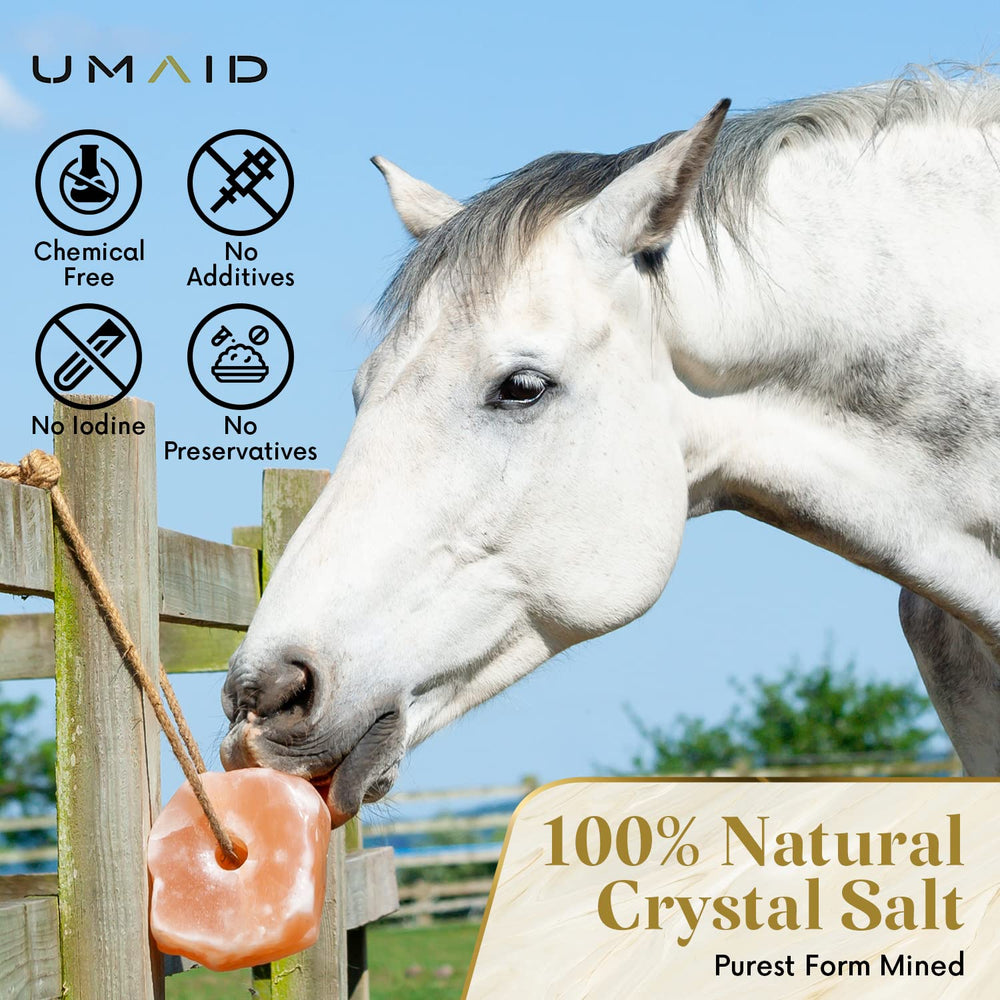 UMAID Sal Himalaya en cuerda para cabras: soporte mineral diario