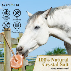 UMAID Sal Himalaya en cuerda para cabras: soporte mineral diario