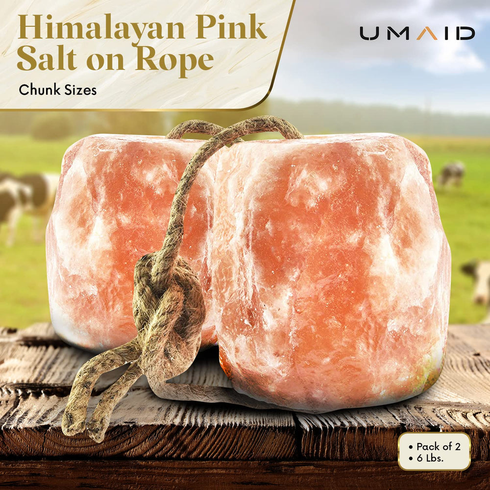 UMAID Sal Himalaya en cuerda roca natural: sabor mineral auténtico