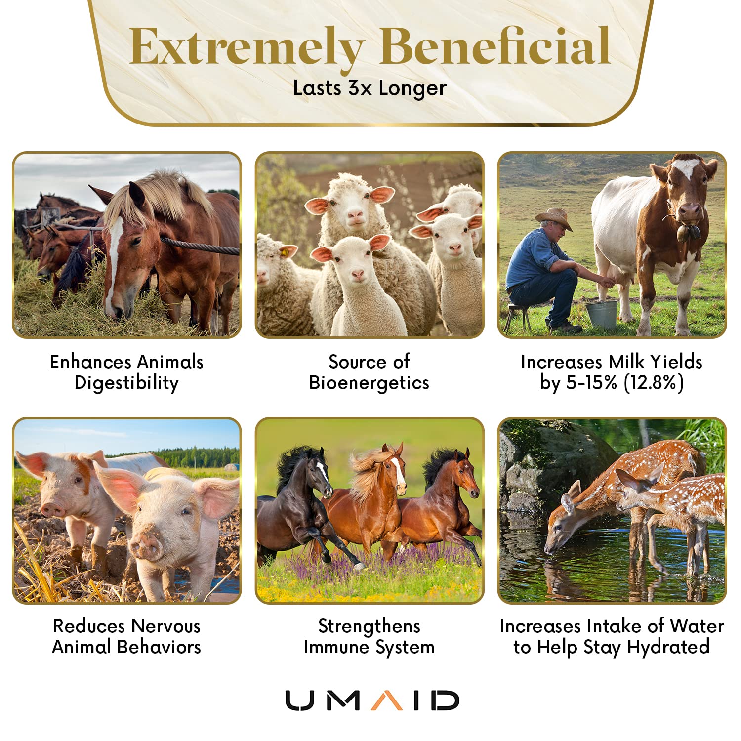 UMAID Sal Himalaya en cuerda uso rural: ideal para granjas