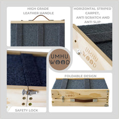 UMHUWOOD rampa con superficie texturizada antideslizante para mayor seguridad