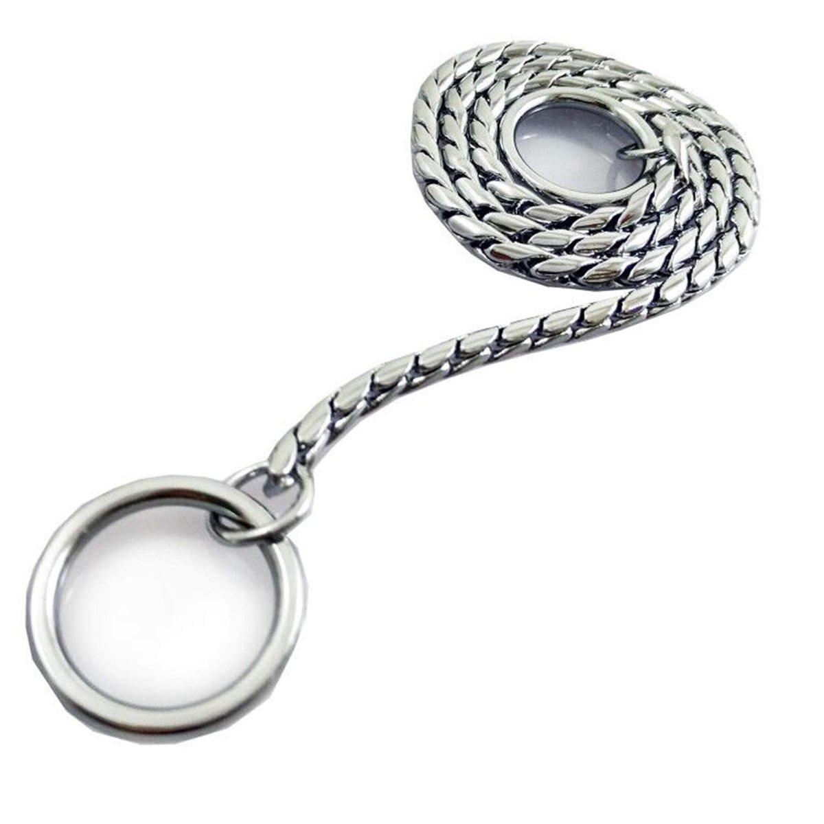 Umysky Dog P-Chain collar cromado, diseño elegante y duradero para paseos.
