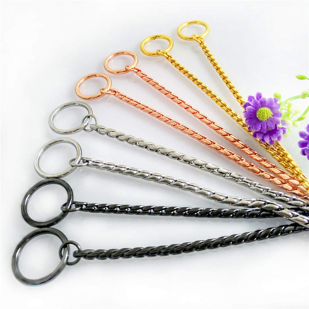 Umysky Dog P-Chain, detalle de cadena, suavidad que evita irritaciones.