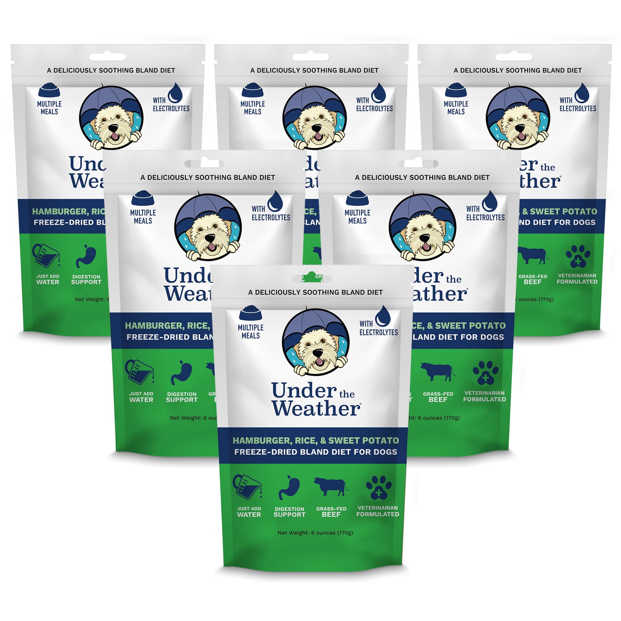 undertheweatherpet dieta blanda liofilizada para perros, lista para usar