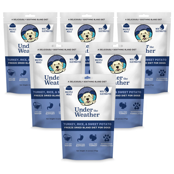 undertheweatherpet dieta-blanda para perro con arroz-pavo-boniato, apoya la digestión suave