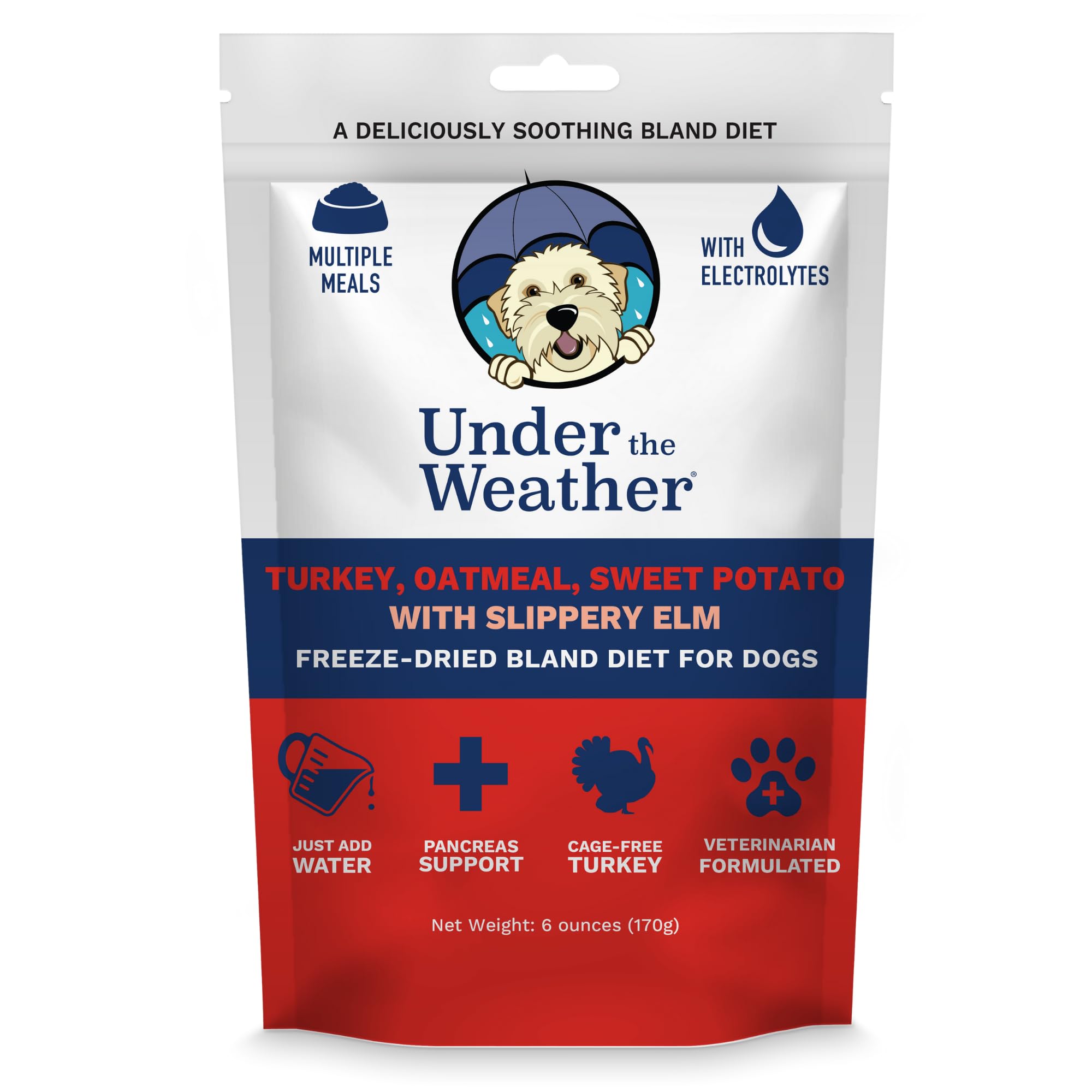 Dieta suave para perros en empaque de Undertheweatherpet lista para servir y apoyar la digestión