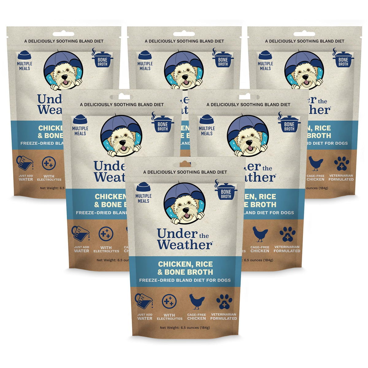 undertheweatherpet-dieta-blanda-perro-envase: envase práctico para almacenar la dieta suave del perro
