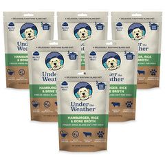 undertheweatherpet dieta-blanda para perro en envase, lista para rehidratar y servir.
