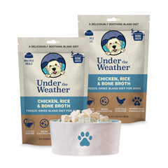 Undertheweatherpet dieta blanda para perros, pollo y caldo; facilita la digestión.