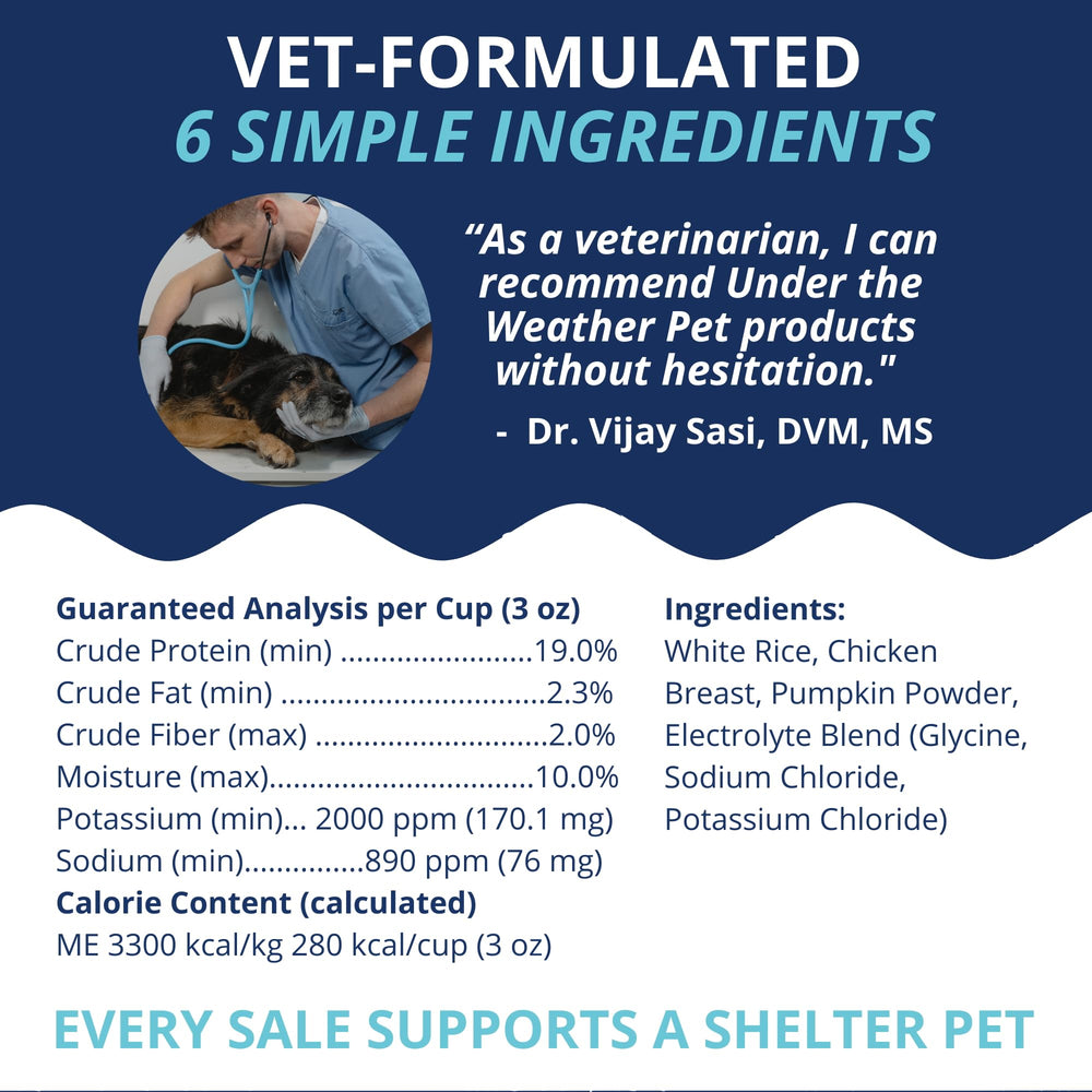 UndertheWeatherPet dieta blanda, libre de antibióticos y hormonas