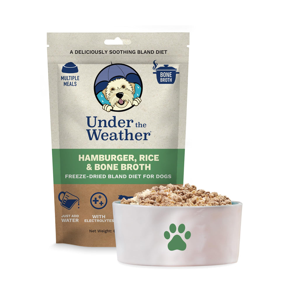 undertheweatherpet empaque dieta blanda para perro, lista para malestar estomacal