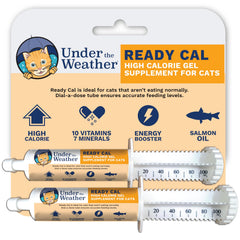 undertheweatherpet Cal Listo para Gatos, botella de 100cc lista para impulsar la ingesta calórica.