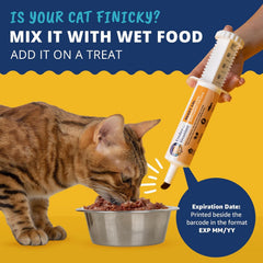 undertheweatherpet Cal Listo para Gatos: gotero de medición para dosis precisas.
