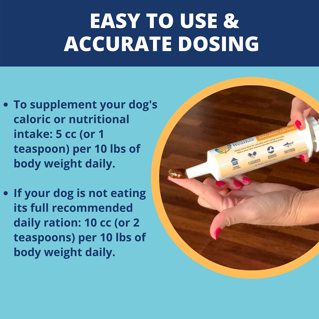 Undertheweatherpet ReadyCal: ganancia de peso potencial para perros activos