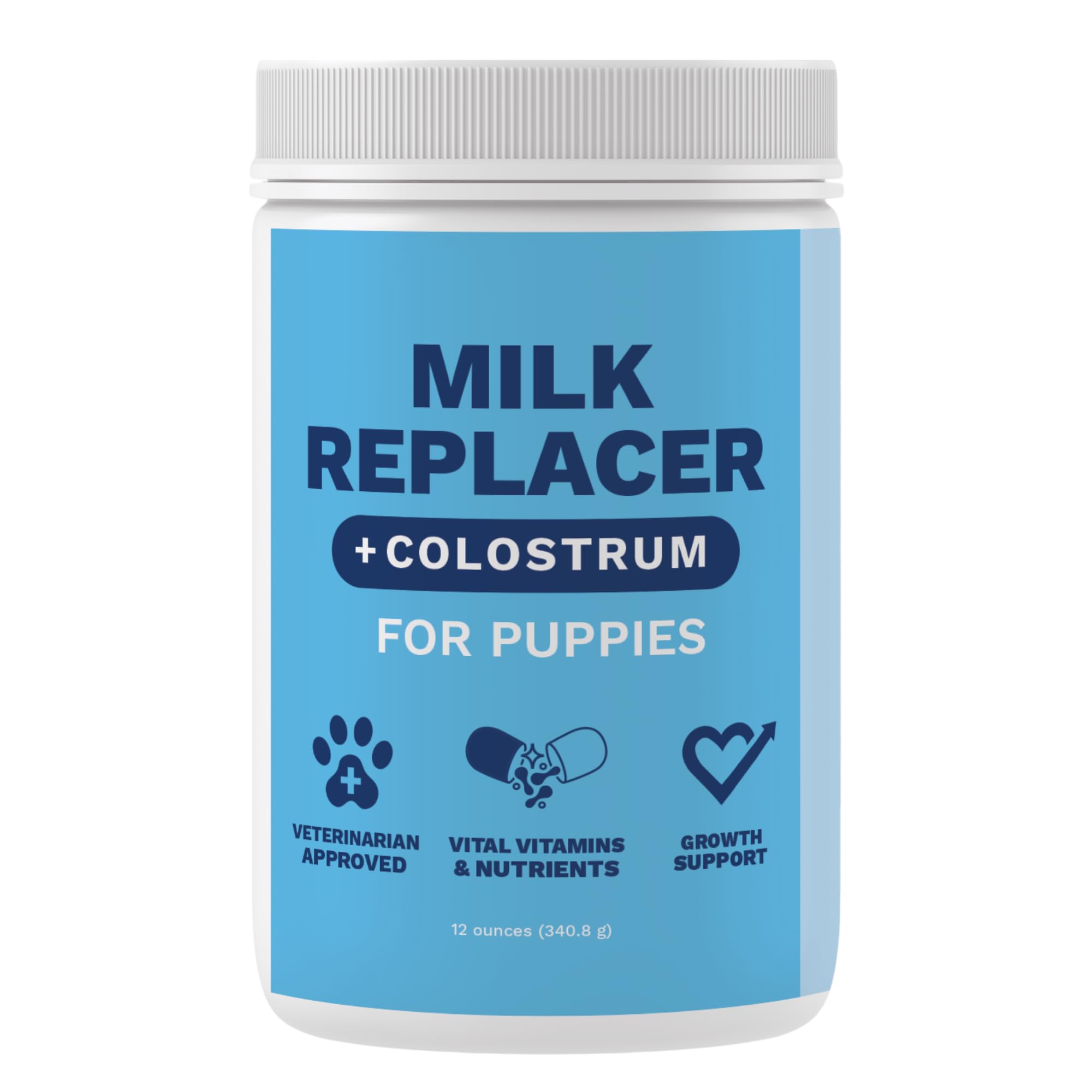 undertheweatherpet botella de leche para cachorros, nutrición completa para el desarrollo