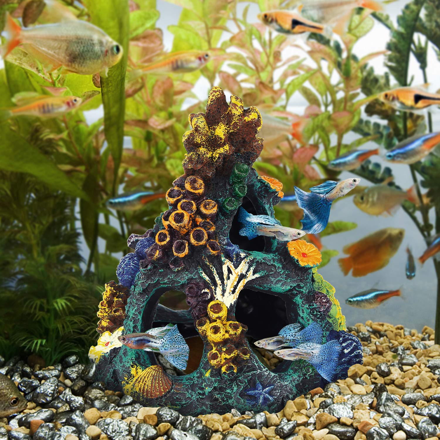 Uniclife base plana estable para acuario, evita movimientos indeseados.