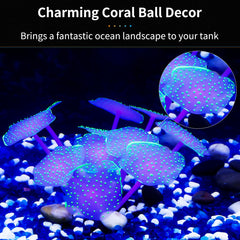 Uniclife ornamento para acuario, coral verde brillante