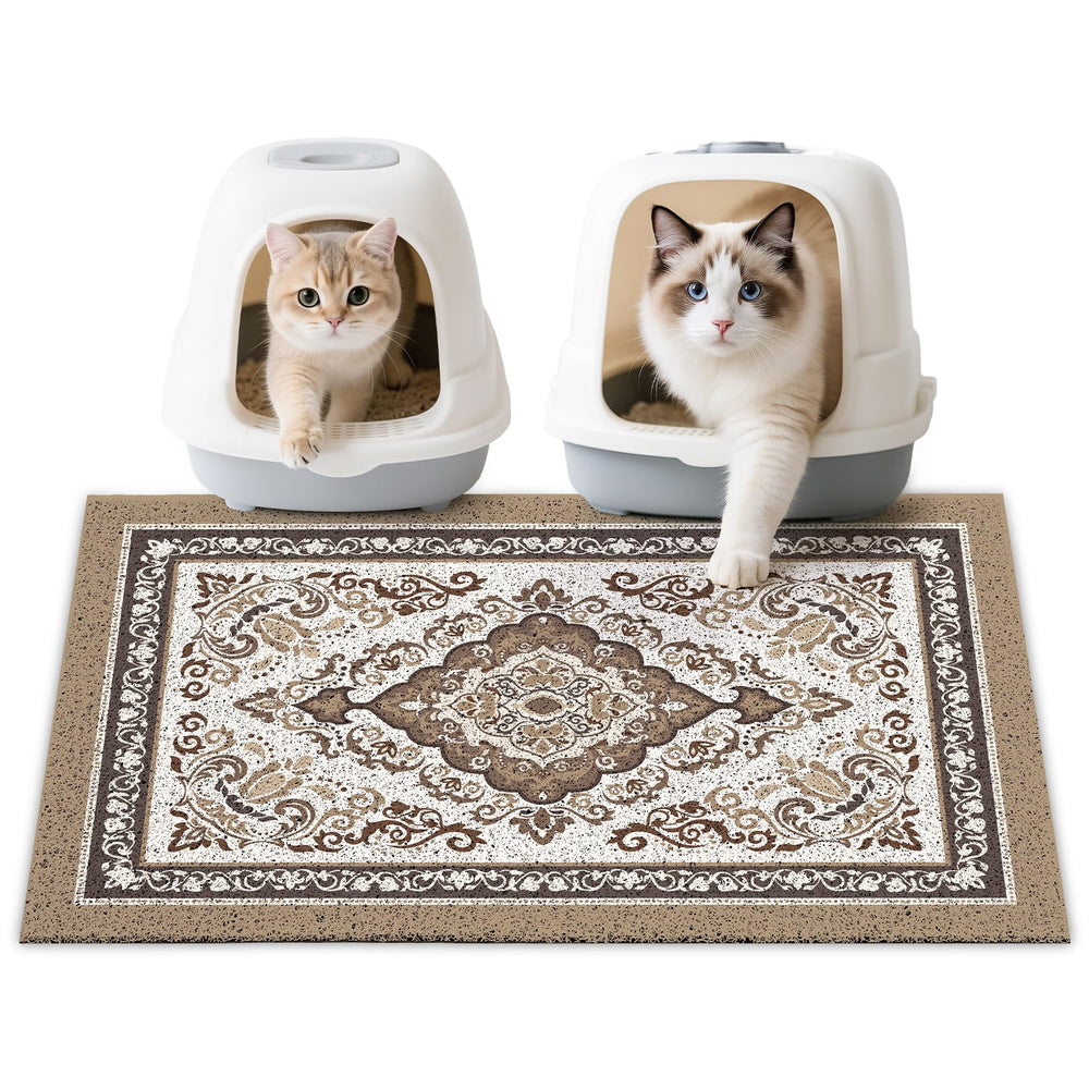 Alfombrilla Unicorn Catcher para arenero de gato 33x22, atrapa arena y mantiene el suelo limpio