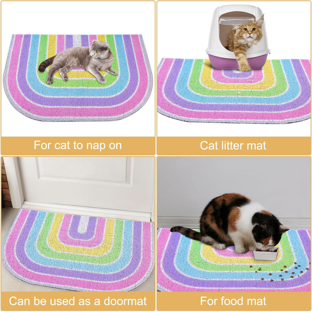 Unicorn Catcher Litter Mat ideal para hogares con dos areneros