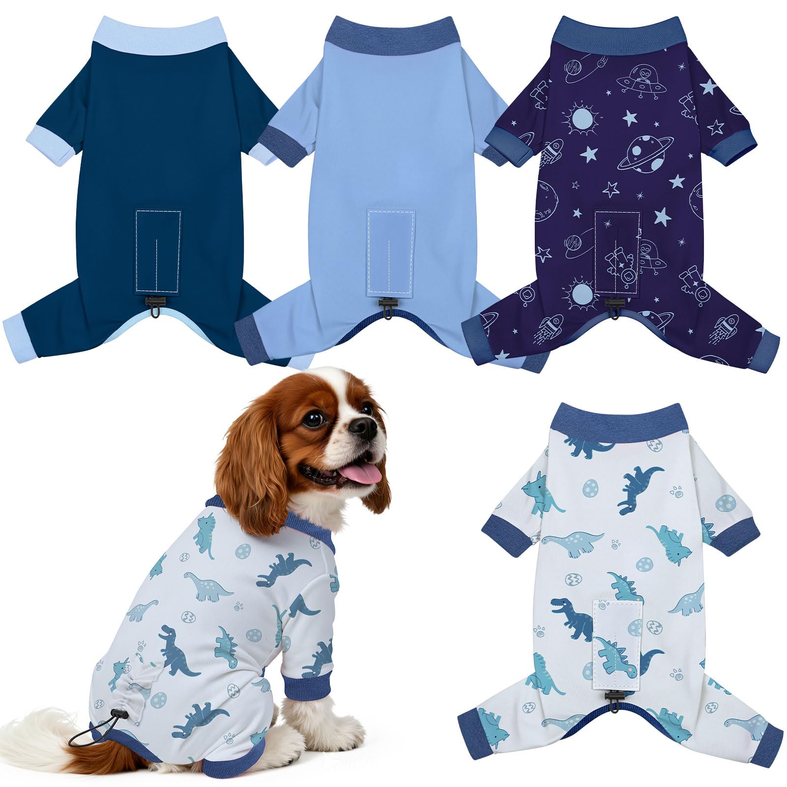 Pijama Unicorn Catcher para perros: pack de 4 piezas con estampados variados para cada ocasión