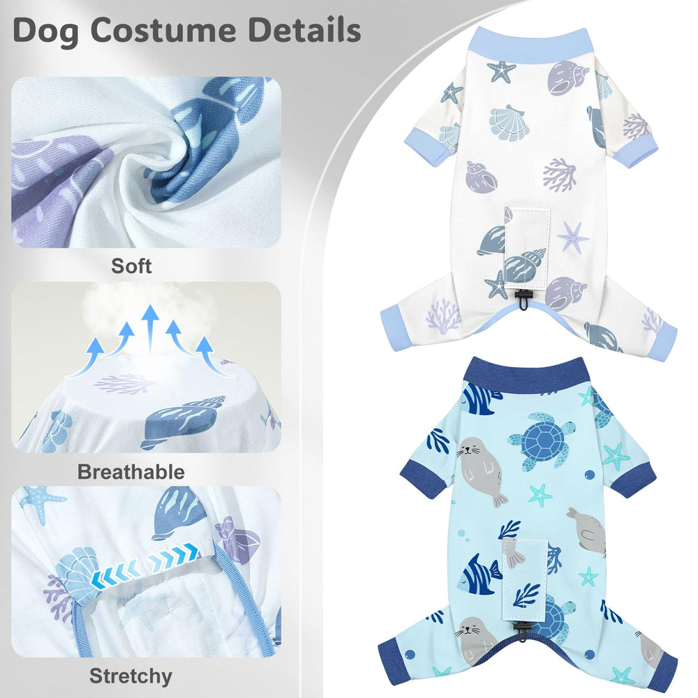 pijama unicorn catcher para perro con estampas para rotación diaria.