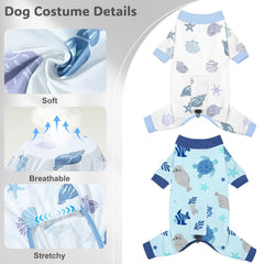 pijama unicorn catcher para perro con estampas para rotación diaria.