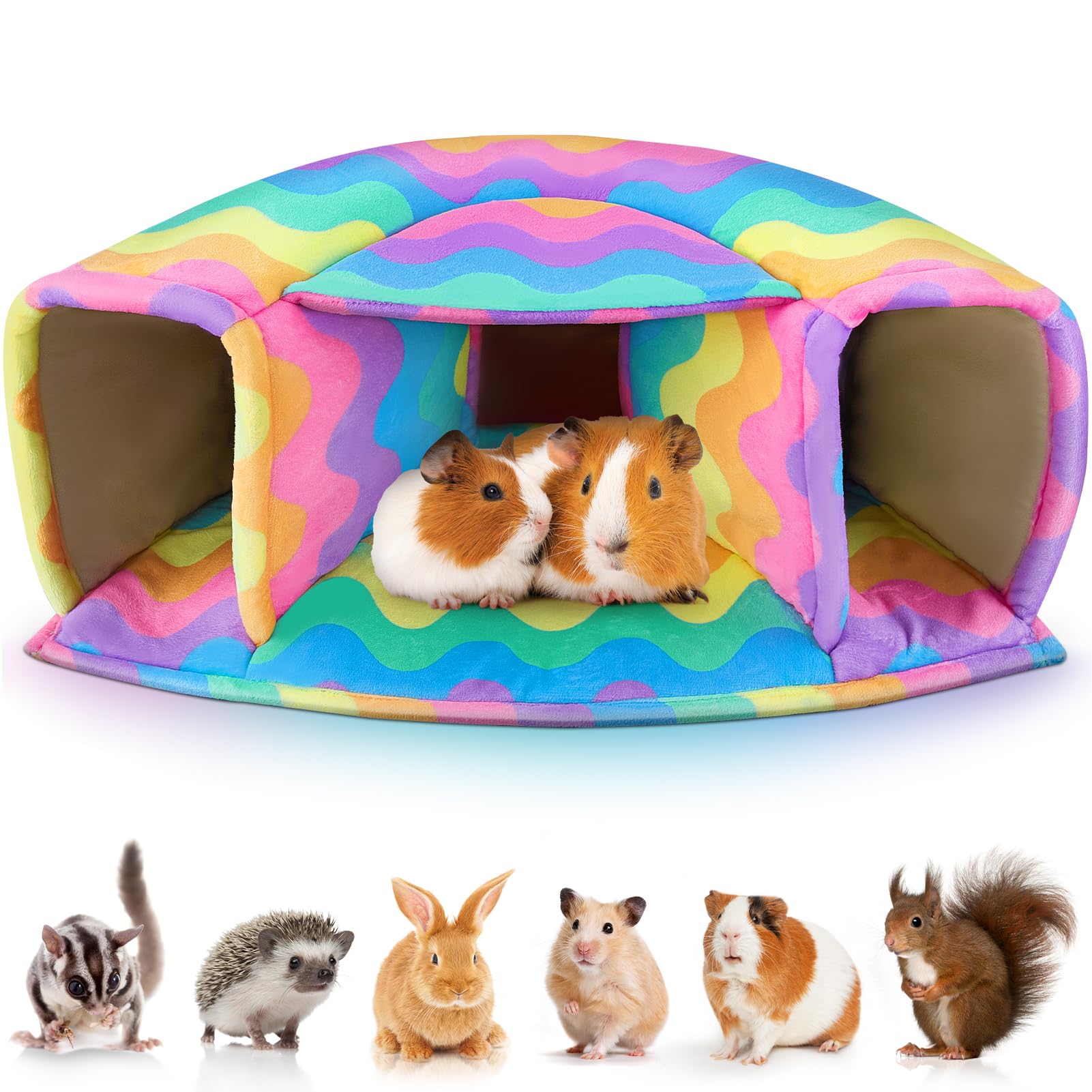 Unicorn Catcher refugio cobaya, cama grande cálida para dormir cómodo.