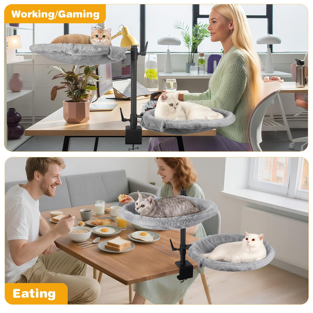 Unidevice Cama para gatos en escritorio, ideal para casa u oficina