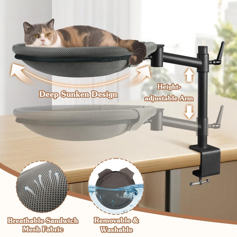 Unidevice Gato Nido Sandwich Malla permite descanso transpirable.