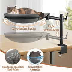 Unidevice Gato Nido Sandwich Malla permite descanso transpirable.