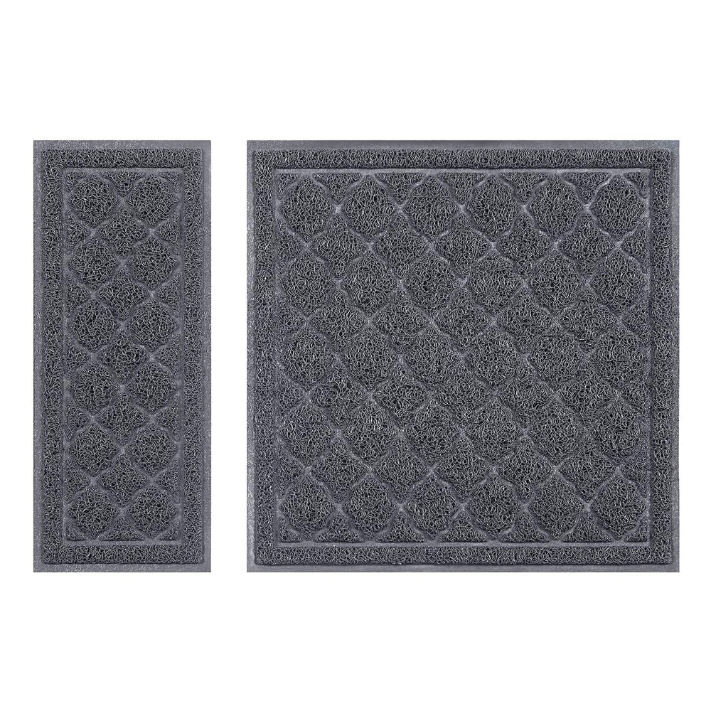 Alfombrilla Unipaws con superficie superior que captura la arena para una limpieza más sencilla