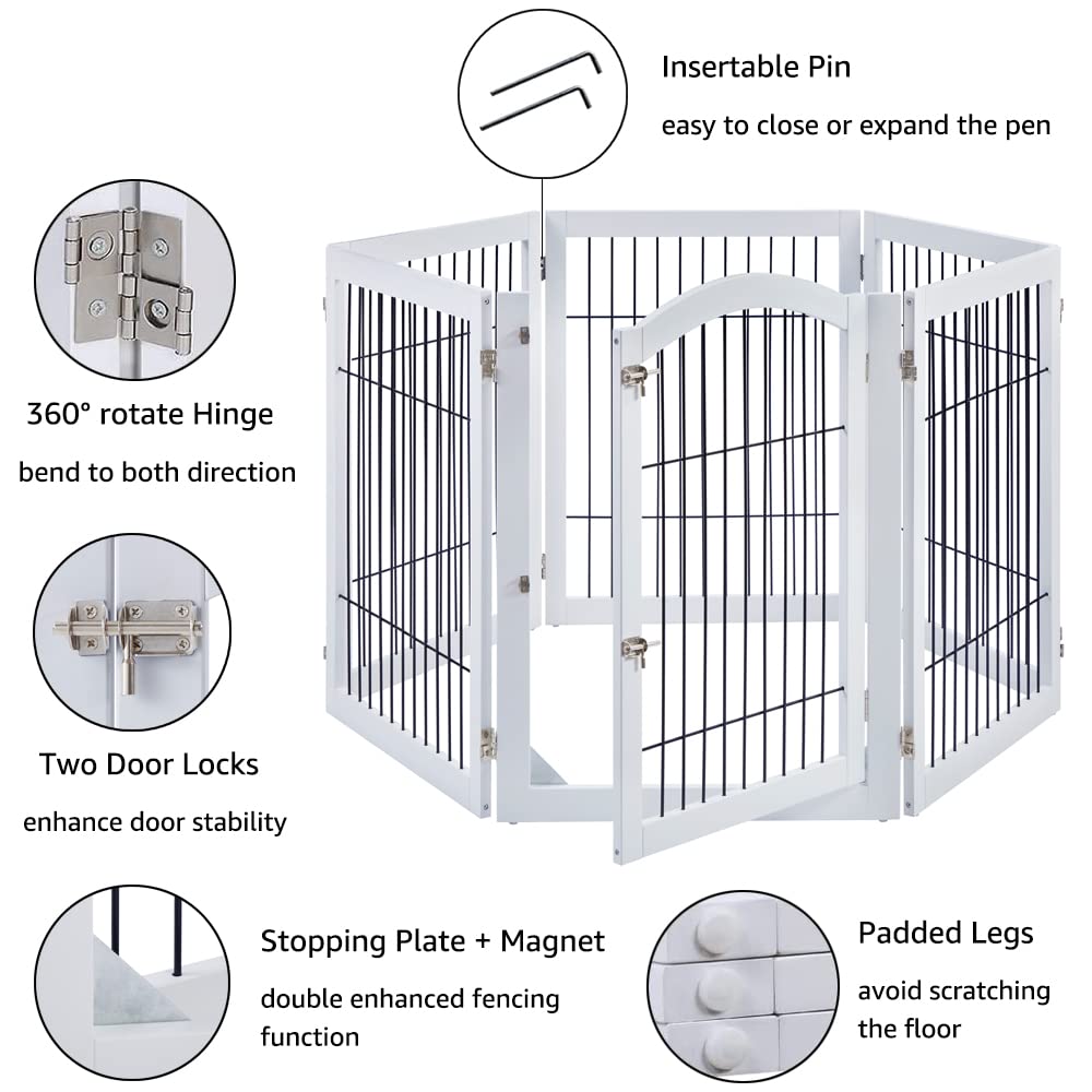 Unipaws barras metálicas enrejado: estructura estable para uso activo en casa.