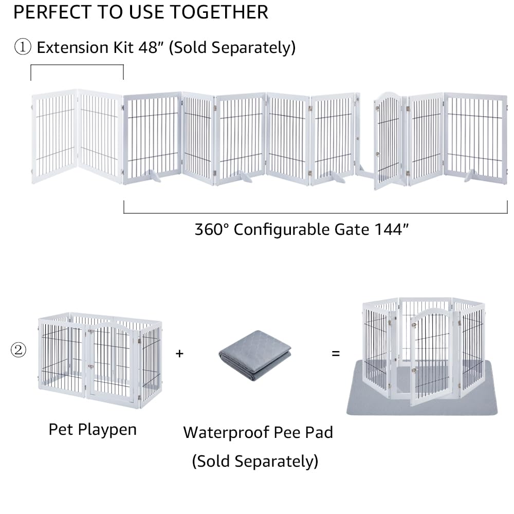 Unipaws puerta con paso: permite atravesar entre habitaciones sin mover toda la estructura.